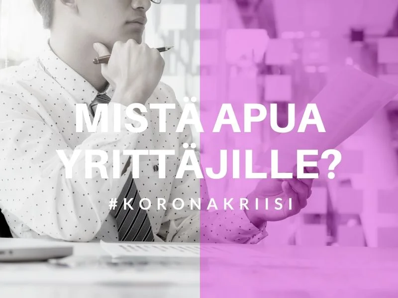 Yrittäjä mietteliäänä toimistossa – taloudellisesti vaikea tilanne ja avun tarve kriisitilanteessa.
